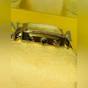 16mm Gold Tone Stainless Steel Invicta Watch. 16 Bezel diamonds. Model # 5375. Invicta | Accessories | 6mm Gold Tone Stainless Steel  main image 3